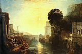 Joseph Mallord William Turner Canvas Paintings - Dido Building Carthage